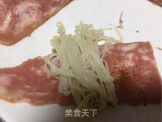 Bacon Enoki Mushroom Roll recipe