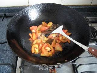 Shrimp and Tomato Sauce Pull Strips-the Gorgeous Turn of The Sliced Noodles recipe