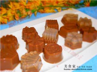 Refreshing Series~relieving Heat from Hot Weather Dessert @@美绿 Chocolate Fruit Jelly recipe