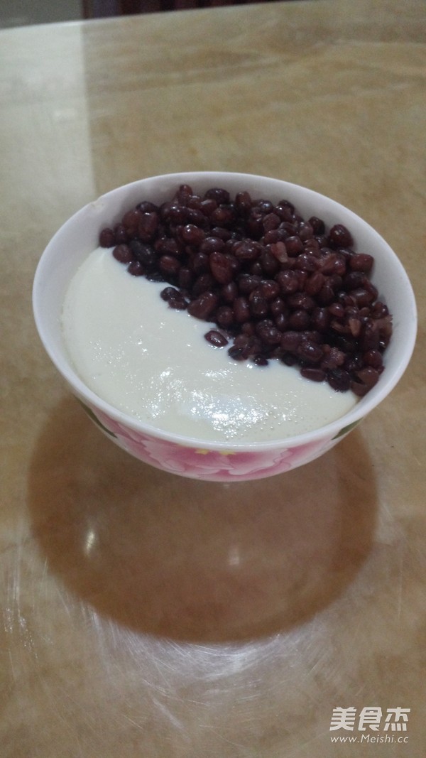 Red Bean Double Skin Milk recipe
