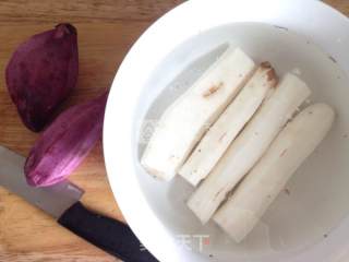Blueberry Purple Potato Yam Cake recipe