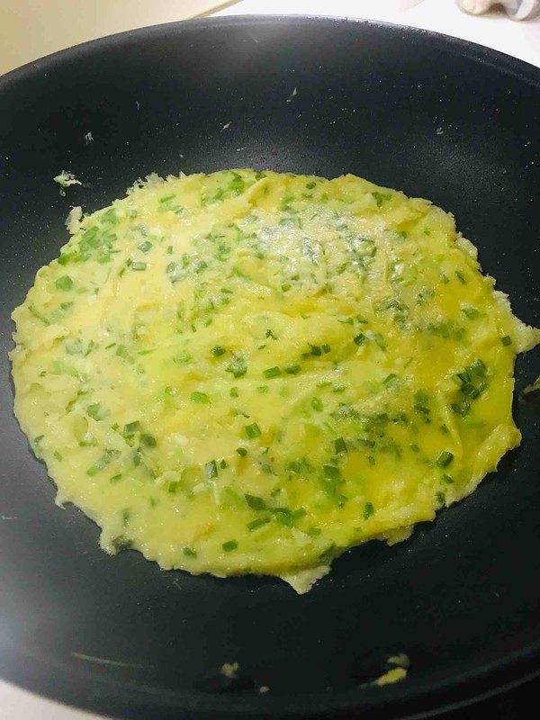 Scallion Egg Pancake Simple and Quick Version~ recipe