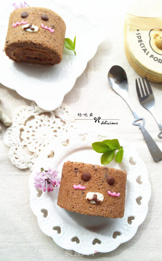 # Fourth Baking Contest and is Love to Eat Festival# Little Bear Cake Roll recipe