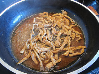 Stir-fried Shredded Chicken with Garlic Moss recipe