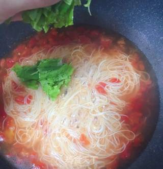 Tomato and Cabbage Noodle Soup recipe