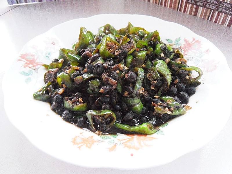 Stir-fried Chili with Black Bean Sauce recipe