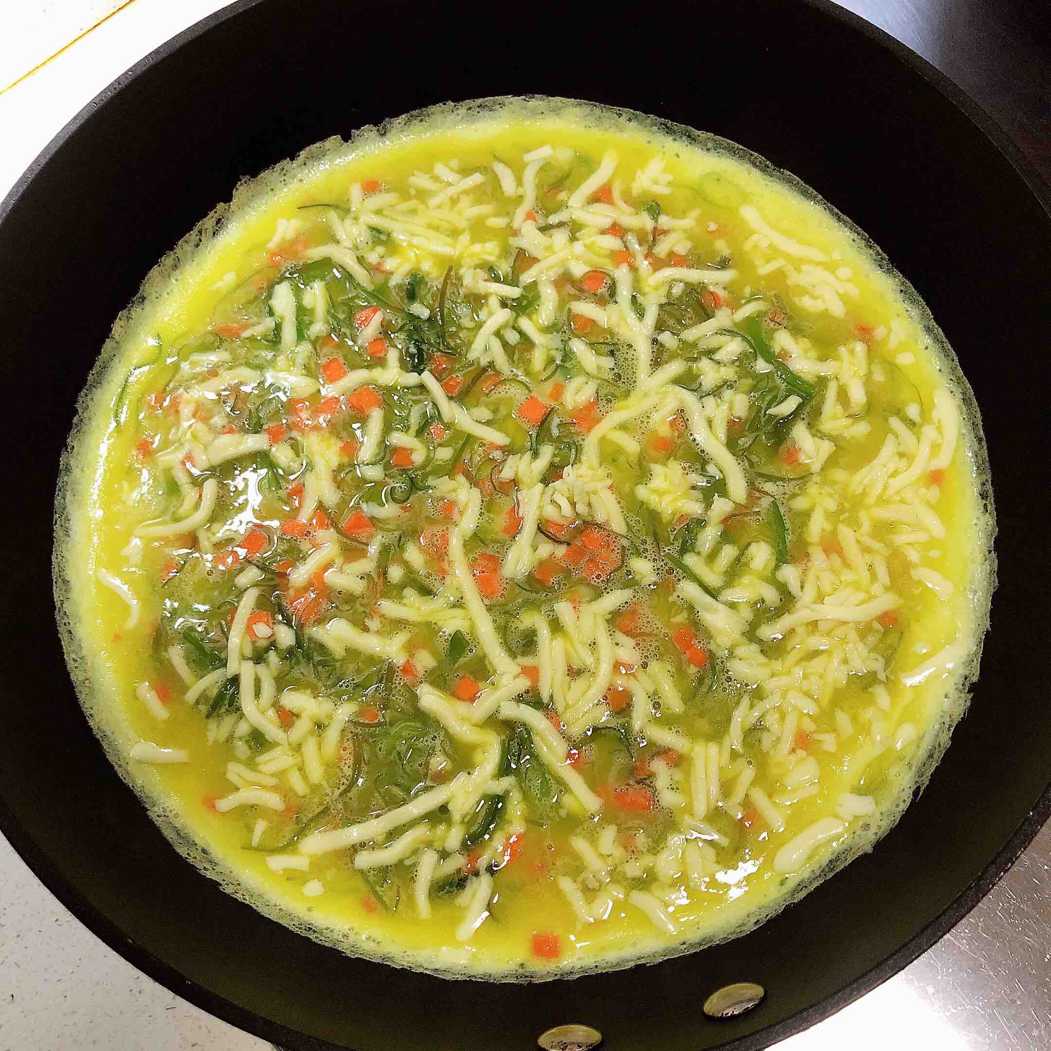 Cheese Wakame Thick Egg Braised (5 Minutes Quick Meal) recipe