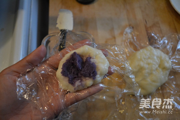 Purple Sweet Coconut Glutinous Rice Cake recipe