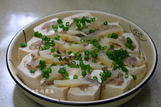 Fish-flavored Steamed Tofu recipe