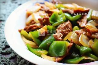 Stir-fried Pork with Green Pepper and Onion recipe