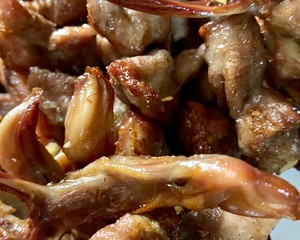 Garlic Pork, Duck Tongue recipe