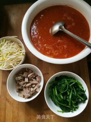 Tomato Beef (hollow) Noodles recipe