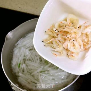 Baby Food Supplement Sharing: White Radish Shredded Shrimp Soup recipe