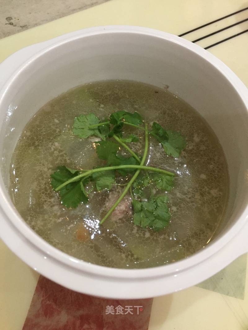 Winter Melon and Radish Dried Minced Meat Soup recipe