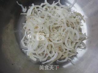 Stir-fried Whitebait with Mustard Greens recipe