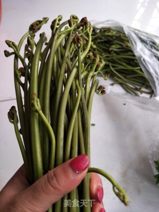 Fiddlehead Stir-fried Twelfth Moon recipe