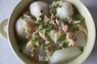 Clam Fish Ball Winter Melon Soup recipe