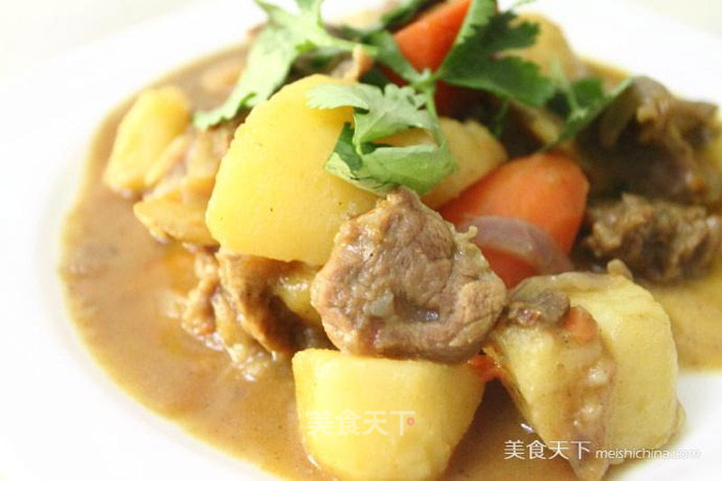 Beef Stew with Curry Potatoes recipe