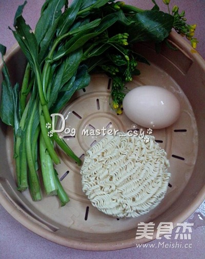 Choy Sum Egg Noodles recipe