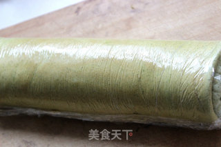 #柏翠大赛# Mulberry Leaf Sweet Potato Cake Roll recipe