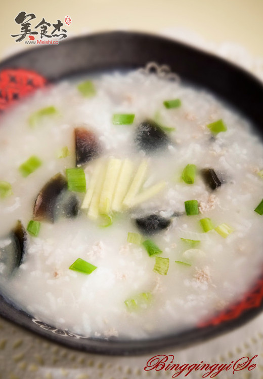 Congee with Preserved Egg and Lean Meat recipe