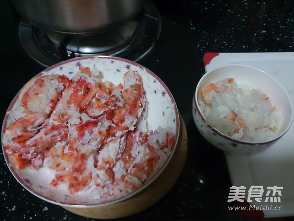 Baked King Crab with Cheese and Crab Congee recipe