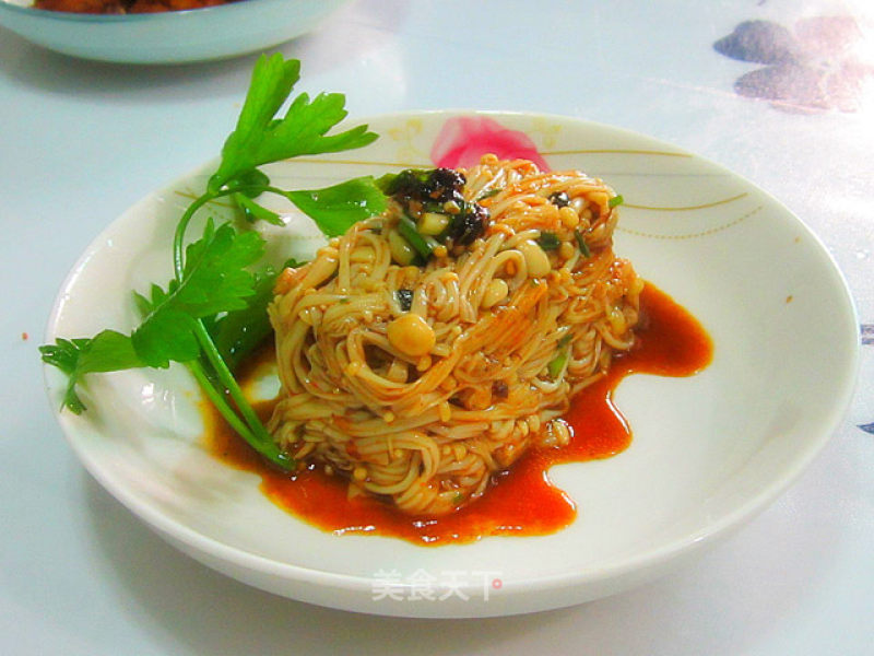 Enoki Mushrooms in Oyster Sauce recipe