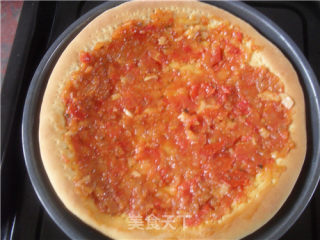 Ham and Shrimp Pizza recipe