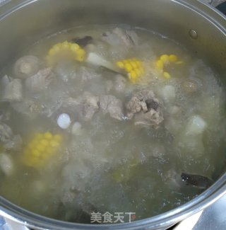 Pork Ribs and Yam Corn Soup recipe