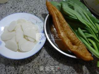 Rape Long You Tiao Rice Cake Soup recipe