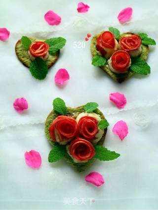 #the 4th Baking Contest and is Love to Eat Festival#toast Rose recipe