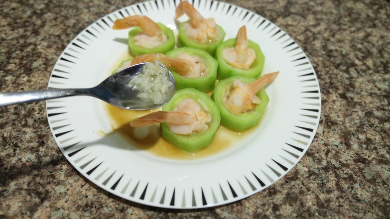 Loofah Shrimp Cup recipe