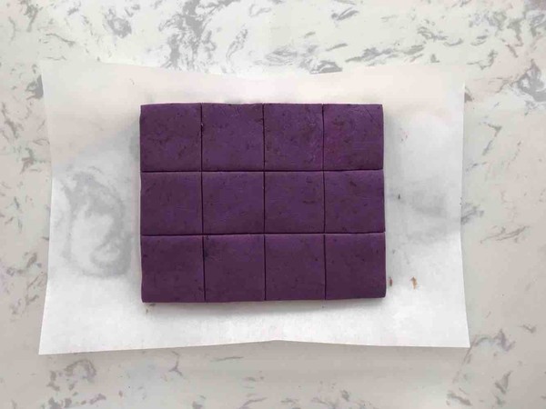 Purple Potato Bean Paste Cake recipe