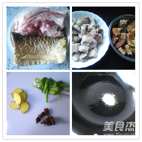 Salted Fish Roasted Pork recipe