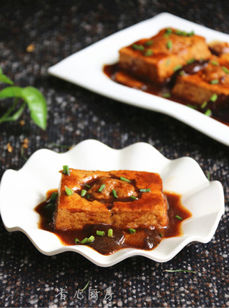 Mushroom Tofu with Meat recipe