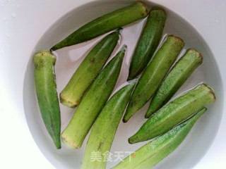 Healthy Double Heroes --- Cold Jellyfish Okra recipe