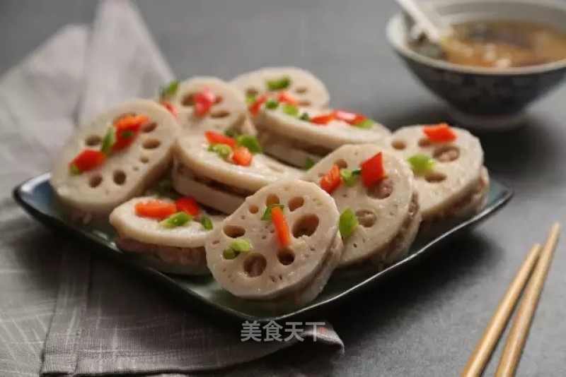 Steamed Lotus Root Folder recipe