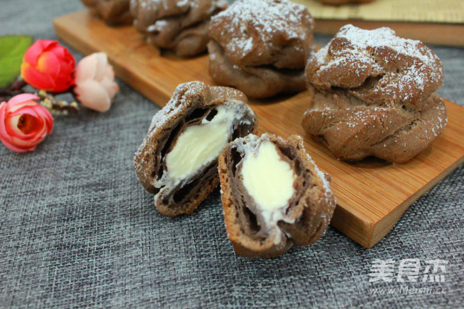 Chocolate Cheese Puffs recipe