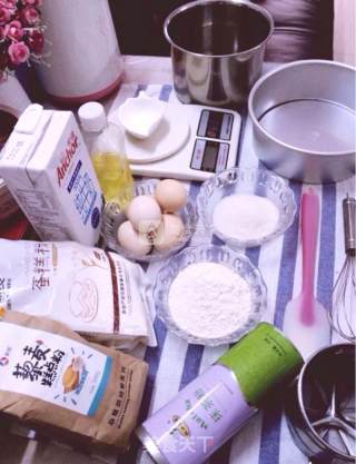 Matcha Red Bean Chiffon Cake recipe