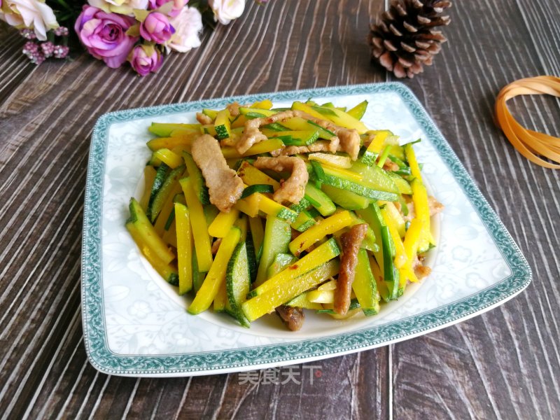 Stir-fried Shredded Pork with Pumpkin recipe