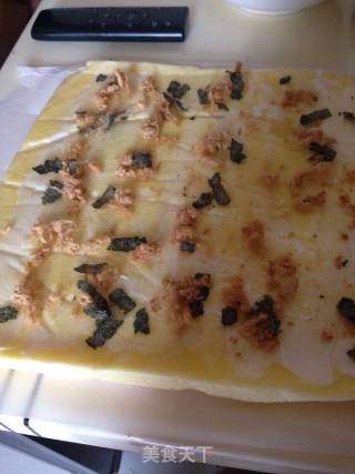 Seaweed Pork Floss Cake Roll recipe