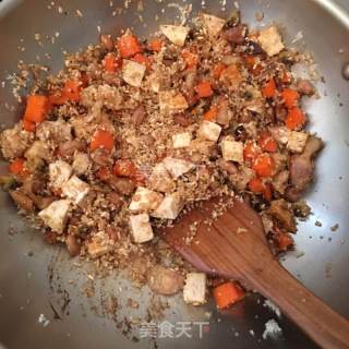 Taro Seafood Salty Rice recipe