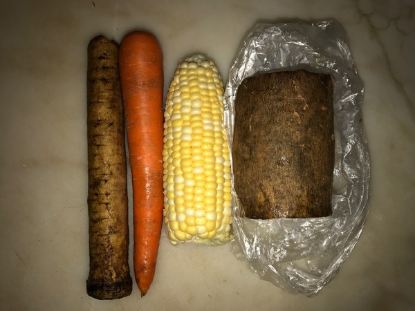 Corn Carrot Burdock Soup recipe