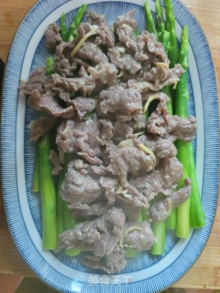 Boiled Beef and Asparagus recipe