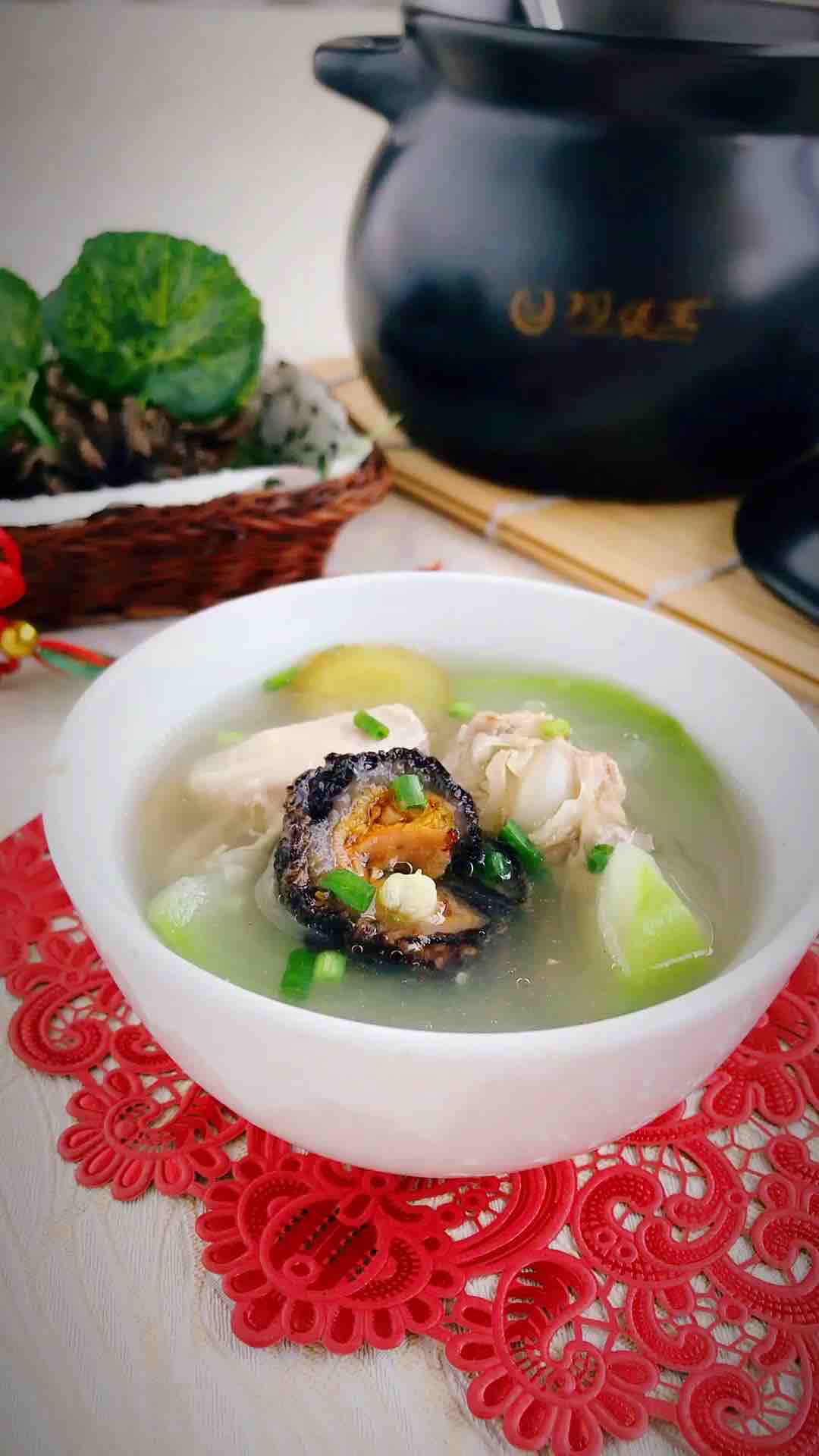 Stewed Chicken Soup with Arctic Ginseng Melon
