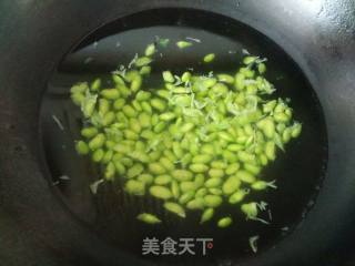 Stir-fried Edamame with Mustard recipe