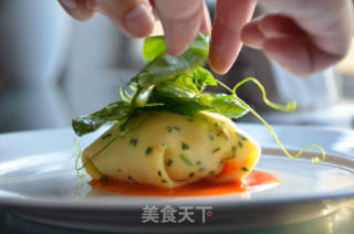 Lobster Crepes with Soybean Sprouts and Radish Milk recipe