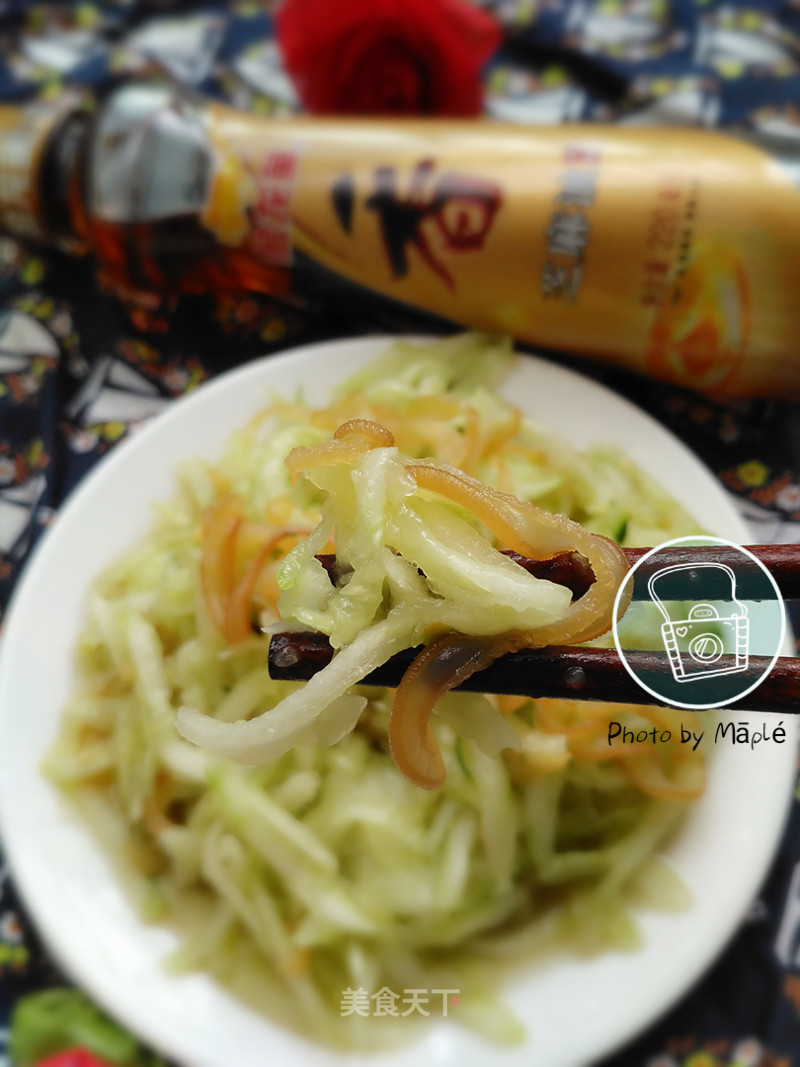 Appetizing Cold Dish, Healthy Weight Loss, Cold Jellyfish and Cucumber