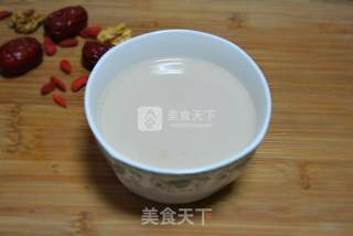 Soy Milk with Red Dates, Walnuts and Wolfberry recipe