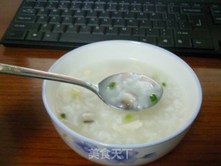 Mushroom Chicken Congee recipe